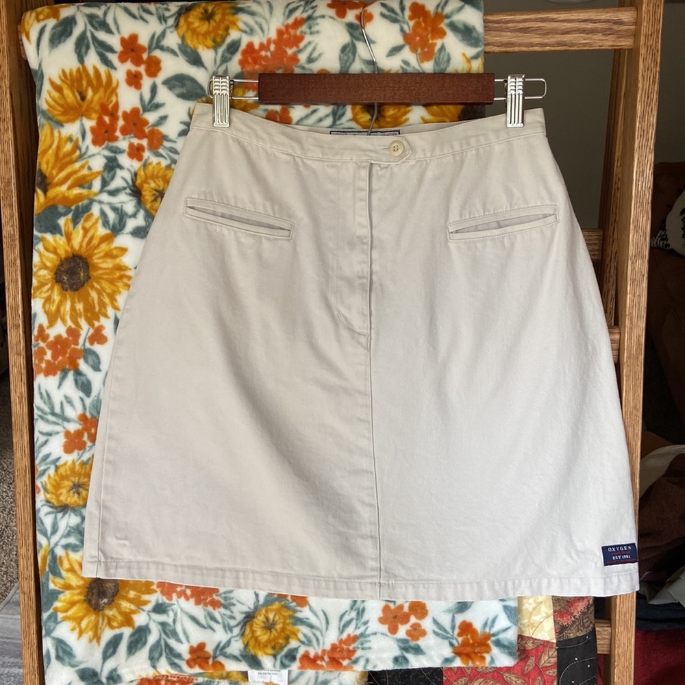 Vintage Khaki Uniform Skirt